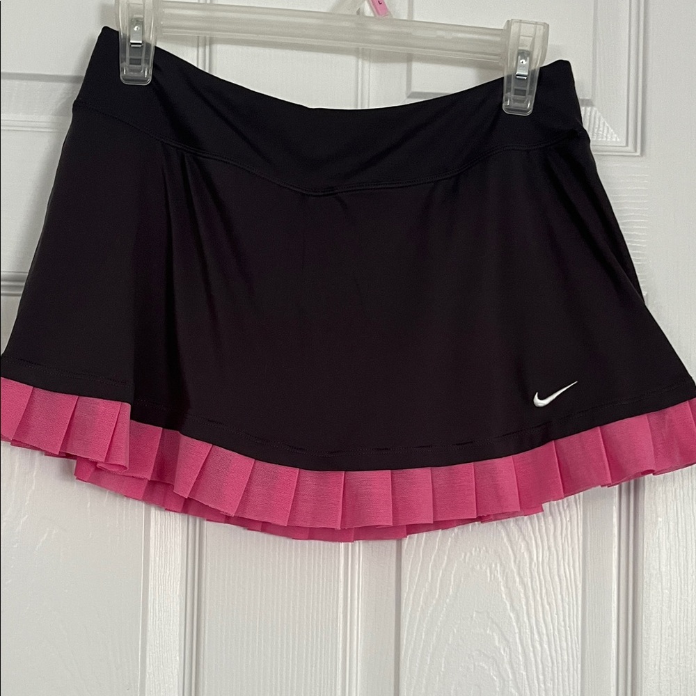 Nike Women's Black Skirt with Pink Trim